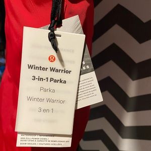 Lululemon winter Warrior 3 in 1 Parka